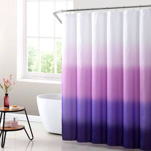 Mainstays ombre purple polyester shower curtain - standard size - EUC